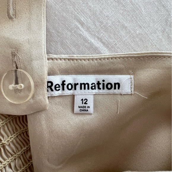 Reformation Sorrento Silk Top Size 12 - Picture 6 of 6